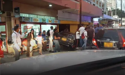 Accident à Port-Louis : une voiture termine sa course dans un magasin