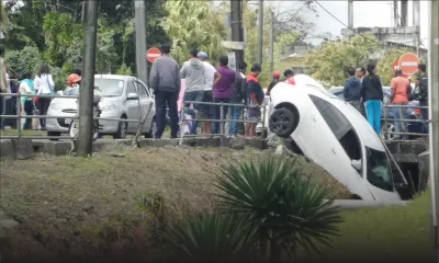 Accident spectaculaire à Floréal