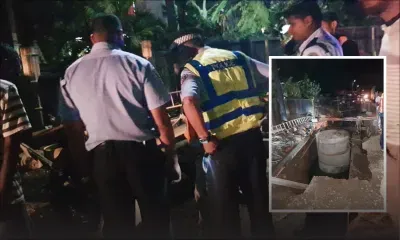 Travaux de la WWMA - Un motocycliste fait une chute dans une tranchée à Highlands 