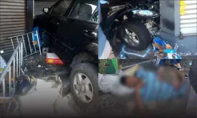 Accident à la rue Desforges : une voiture finit sa course dans un commerce 