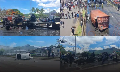 Grave accident sur l'autoroute à Pailles : des images avec les commentaires d'un internaute