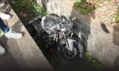 Trianon : il perd le contrôle de sa moto de grosse cylindrée et termine sa course contre un parapet 