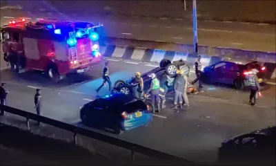 Accident sur l’autoroute à Réduit 
