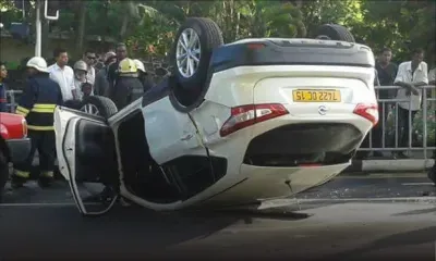 Accident spectaculaire à Piton