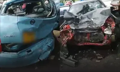 D’Epinay : collision entre deux voitures