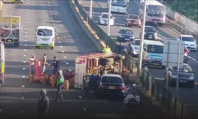 Pailles : un camion transportant des bonbonnes de gaz ménager impliqué dans un accident