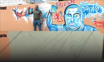 Résidence Briqueterie : arrêté pour avoir dessiné le portrait de Bruneau Laurette sur une propriété de l'État