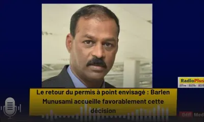 Le retour du permis à point envisagé : Barlen Munusami accueille favorablement cette décision