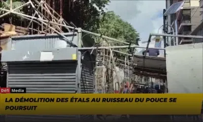 La démolition des étals au Ruisseau du Pouce se poursuit
