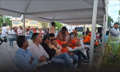 Afzal Goodur au coin VIP du meeting de l'alliance MSM-ML-LM à Vacoas