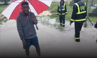 Agalega sous de fortes pluies