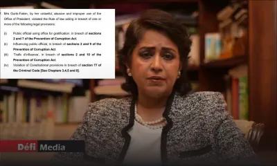 Ce que la Commission d’enquête reproche à Ameenah Gurib-Fakim
