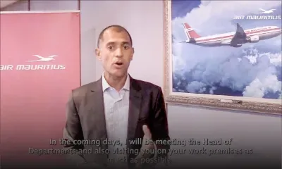 Stratégie - Air Mauritius : Charles Cartier évoque ses priorités aux employés 