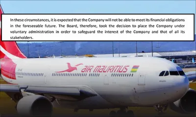 [Breaking News] Air Mauritius placée sous administration volontaire