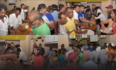 [En images] Légumes gratuits… on se bouscule à l’AMB