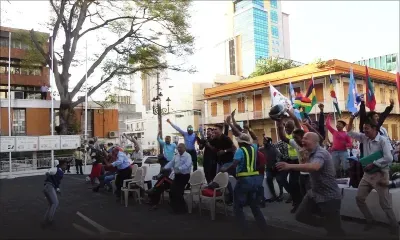 JIOI – Explosion de joie devant la mairie de Port-Louis pour la qualification du Club M