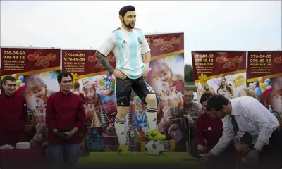 Mondial 2018 : un gâteau géant de Messi pour son anniversaire 