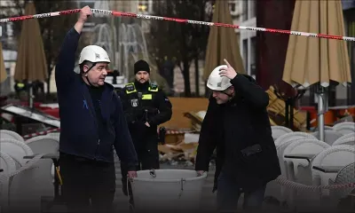 Un aquarium géant explose au milieu d'un hôtel à Berlin