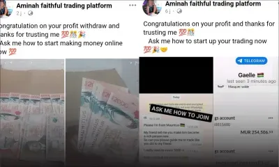 Arnaque en ligne : elle espérait toucher Rs 18 000, mais perd Rs 80 000