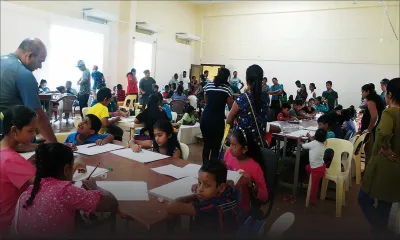 Art therapy: Children of the North explore painting