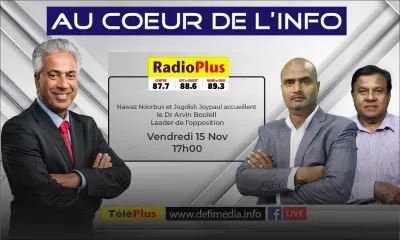 Au Cœur de l’info : le Dr Arvin Boolell sur Radio Plus ce vendredi 