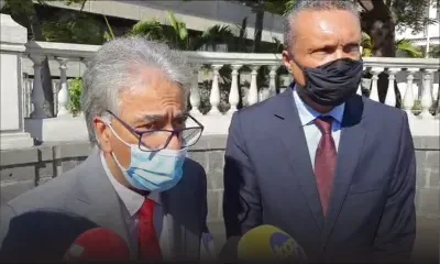 Point de presse d’Arvin Boolell et de Patrick Assirvaden après leur expulsion du Parlement