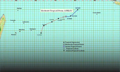 La première tempête tropicale de la saison 2022/2023 nommée Ashley