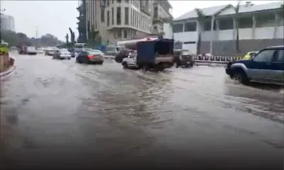 Accumulation d'eau à Port-Louis - une partie de l'autoroute fermée