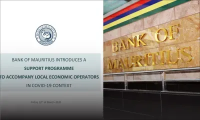 Coronavirus : la BoM annonce un «Special Relief Amount» de Rs 5 milliards pour aider les entreprises affectées 