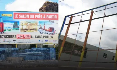 Bell-Village : un « billboard » aux couleurs du Défi Media Group volé