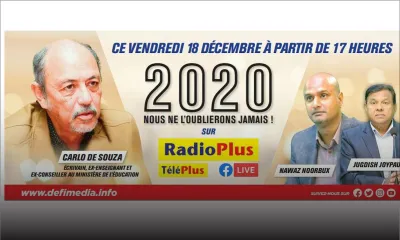 Ne ratez pas cette émission ce vendredi : «2020 : Nous ne l’oublierons jamais !»