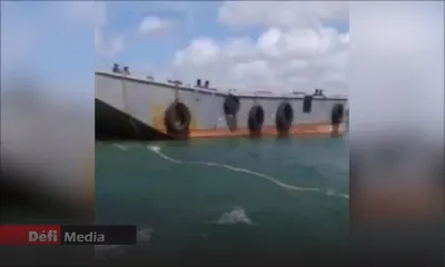 Naufrage du remorqueur SG : la barge, L’Ami Constant, examinée par la police scientifique