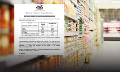 Révision des subsides sur sept commodités de première nécessité