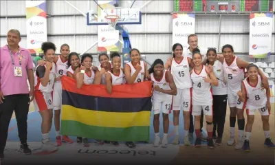 [Images] JIOI - Basketball : médaille de bronze pour Maurice dans le tableau féminin
