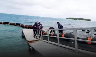 Naufrage du navire : déploiement de barrages flottants antipollution depuis ce matin