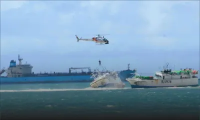 Navires échoués à Bain-des-Dames : 10 890 litres de diesel pompés