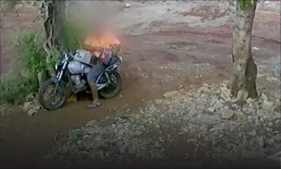 Roche-Bois : un homme volant deux batteries de camion filmé par une caméra de surveillance