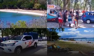 Plage de Trou-aux-Biches : la police veille au respect des règles sanitaires 