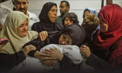 A Gaza, une famille pleure son bébé, mort asphyxié par du gaz lacrymogène