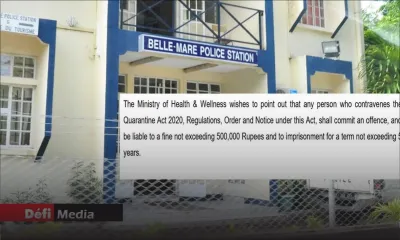 Une première infraction à la Quarantine Act, l'affaire référée à la police