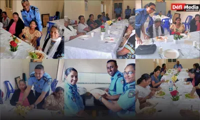 Journée mondiale de l’aide humanitaire : La police de Moka offre un déjeuner aux seniors