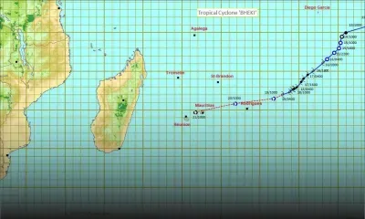 Bheki : un avertissement de cyclone de classe 1 en vigueur à Maurice, Rodrigues passe en alerte 2