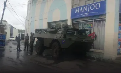 Flacq : un blindé de la SMF en mode stand-by