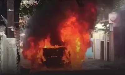 A Sainte-Croix : une BMW X6 prend feu 