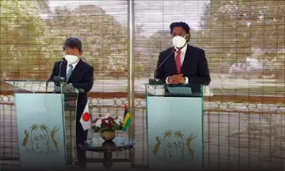 Visite du ministre japonais Motegi : don de Rs 240 millions pour des équipements pour la prévention des catastrophes naturelles