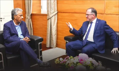 Diplomatie : Arvin Boolell rencontre Keith Allan, haut-commissaire britannique à Maurice