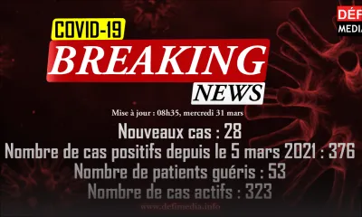  Covid-19 : 28 nouveaux cas détectés dans la soirée 