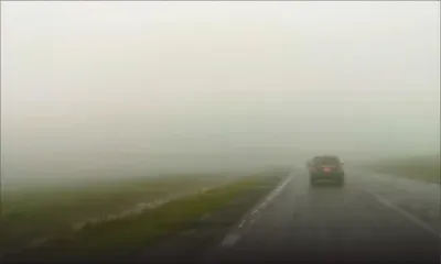 Alma en direction de Quartier- Militaire : Visibilité réduite à cause du brouillard