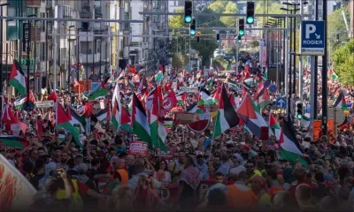 A Bruxelles, mobilisation importante en soutien aux Palestiniens