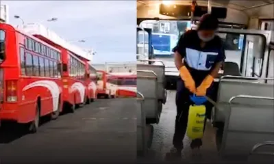 Transports en commun : des employés inquiets malgré l'opération désinfection des bus